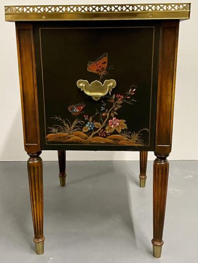 Maitland Smith Maitland Smith Three Drawer Chest Commode End Table Painted