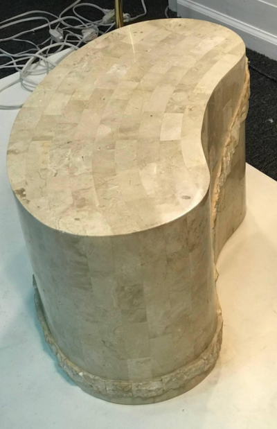 Maitland Smith Modern Kidney Shape End Tables