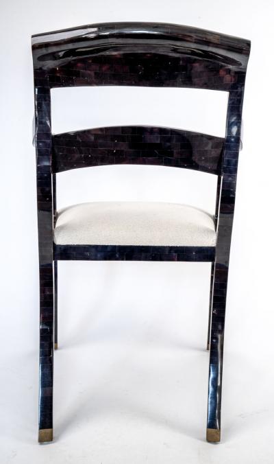 Maitland Smith Tessellated Horn Chair by Maitland Smith circa 1980s