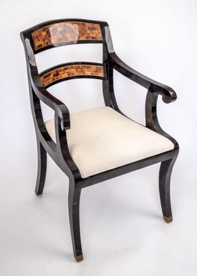 Maitland Smith Tessellated Horn Chair by Maitland Smith circa 1980s
