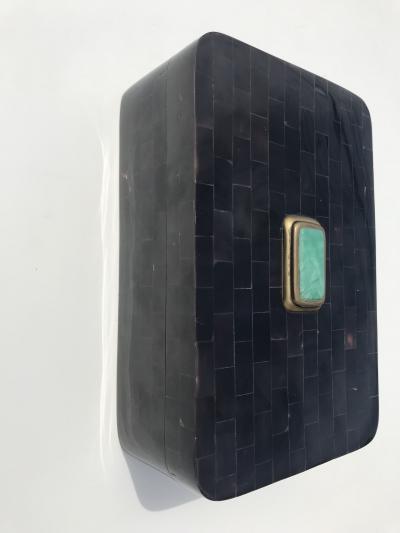 Maitland Smith Tessellated Horn Jewelry Box