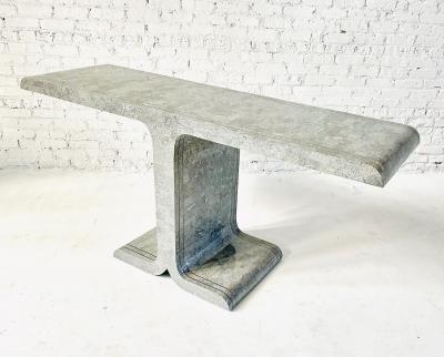 Maitland Smith Tessellated Marble w Brass Inlay Console 1970