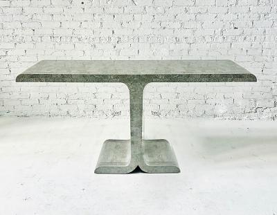 Maitland Smith Tessellated Marble w Brass Inlay Console 1970