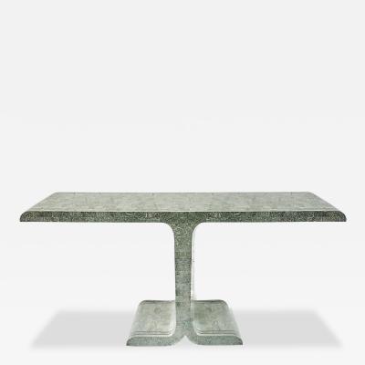 Maitland Smith Tessellated Marble w Brass Inlay Console 1970