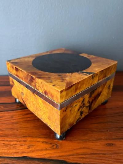 Maitland Smith Tessellated Penshell Jewelry Box