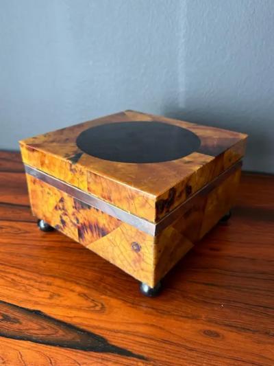 Maitland Smith Tessellated Penshell Jewelry Box