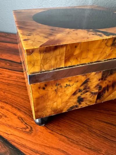 Maitland Smith Tessellated Penshell Jewelry Box