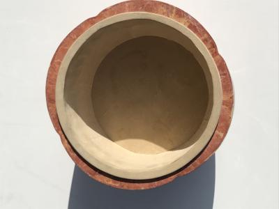 Maitland Smith Tessellated Stone Apple or Pumpkin Storage Box