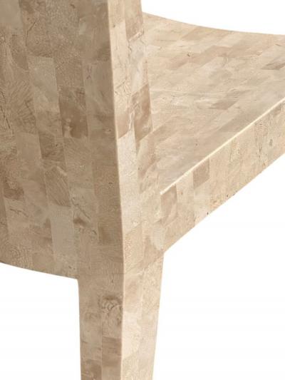 Maitland Smith Tessellated Stone Side Chairs 1960