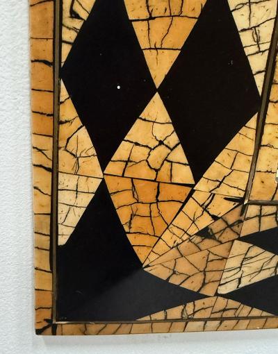 Maitland Smith Vintage Maitland Smith Harlequin Inlaid Coconut Shell Mirror