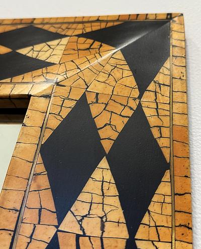 Maitland Smith Vintage Maitland Smith Harlequin Inlaid Coconut Shell Mirror