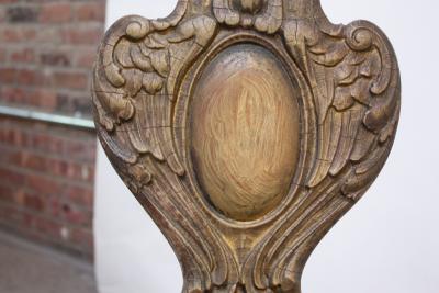 Majestic Odd Fellows Carved and Painted Armchair