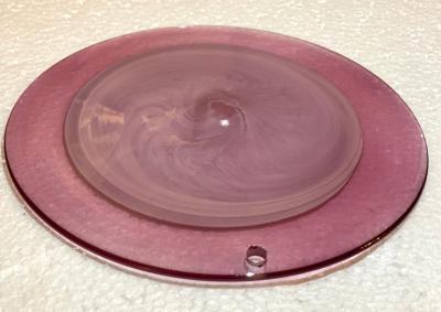 Majestic Purple Murano Glass Discs Chandelier