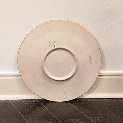 Majolica Plate of Paul and the Soldiers Italy circa 1960