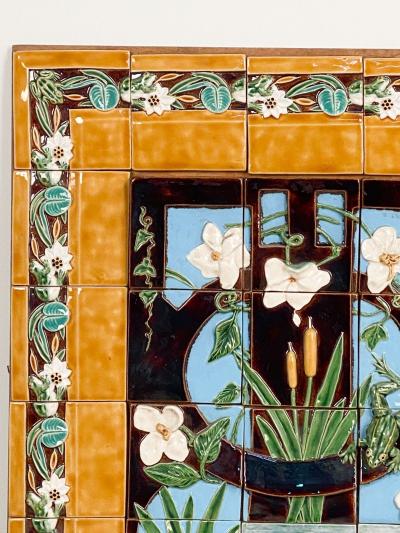 Majolica Tile Panel Portugal circa 1900