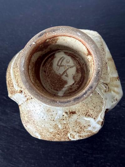 Makoto Yabe Ceramic Vase with Bespoken Glaze by Makoto Yabe