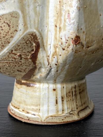 Makoto Yabe Ceramic Vase with Bespoken Glaze by Makoto Yabe