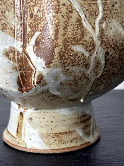 Makoto Yabe Ceramic Vase with Bespoken Glaze by Makoto Yabe