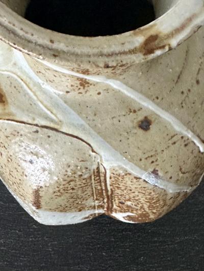 Makoto Yabe Ceramic Vase with Bespoken Glaze by Makoto Yabe