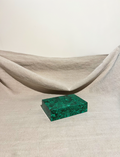 Malachite Modernist Jewelry Box