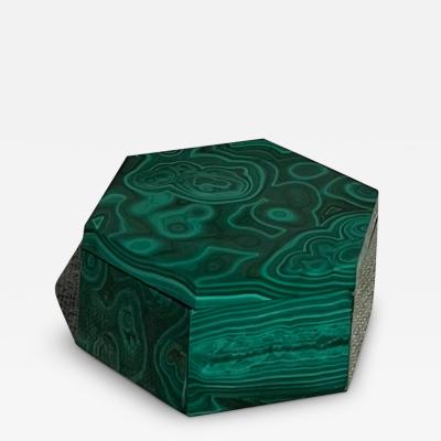 Malachite Octagon Jewelry Box