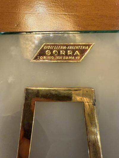 Malachite Picture Frame by Gorra Gilt Metal 1950s 1960s