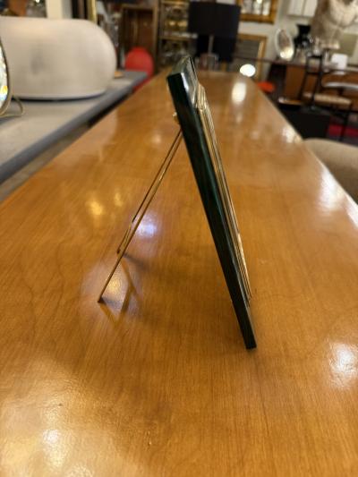 Malachite Picture Frame by Gorra Gilt Metal 1950s 1960s