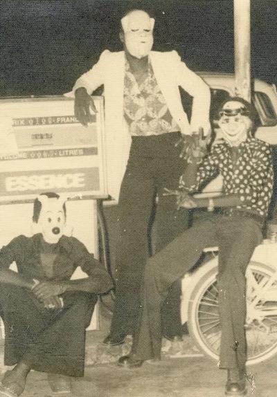 Malick Sidib Three Young Men Wearing Masks 1970s