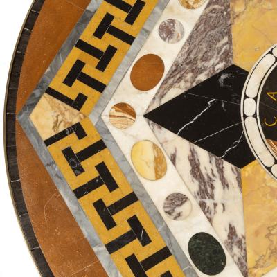 Maltese Specimen Marble Table Top Attributed to Darmanin of Malta