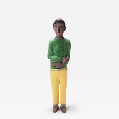Man in Green Shirt by Allan Winkler