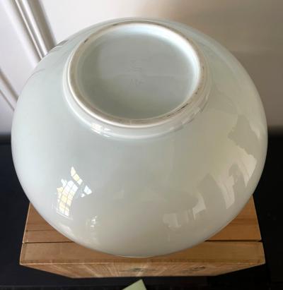 Manji Inoue Contemporary Japanese White Glaze Ceramic Vase by Inoue Manji