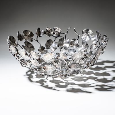 Mann Singh Silver Plated Bowl Model Kachnar II by Mann Singh for Driade Italy