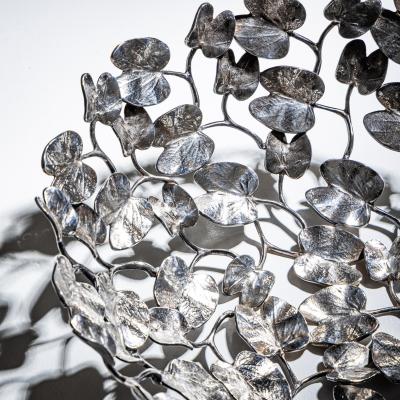 Mann Singh Silver Plated Bowl Model Kachnar II by Mann Singh for Driade Italy