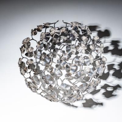 Mann Singh Silver Plated Bowl Model Kachnar II by Mann Singh for Driade Italy
