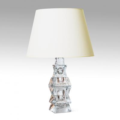 Mantorp Glasbruk Brutalist lamp by Mantorp