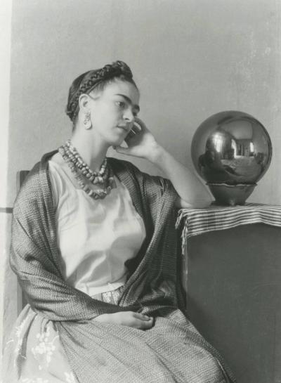 Manuel lvarez Bravo Frida Seated With Globe Puente de Alvarado Studio