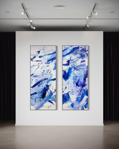 Manuela Karin Knaut Highline set of four paintings 