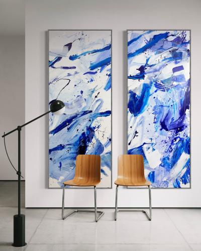 Manuela Karin Knaut Highline set of four paintings 
