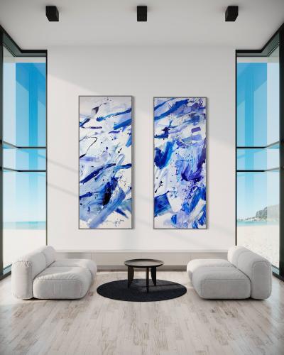 Manuela Karin Knaut Highline set of four paintings 
