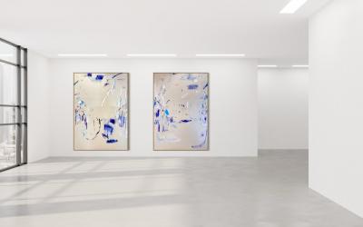 Manuela Karin Knaut Sign of the times diptych 