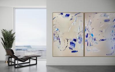 Manuela Karin Knaut Sign of the times diptych 