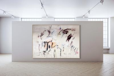 Manuela Karin Knaut The long way home Abstract painting 