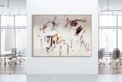 Manuela Karin Knaut The long way home Abstract painting 