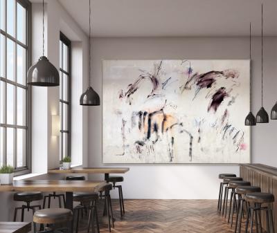 Manuela Karin Knaut The long way home Abstract painting 