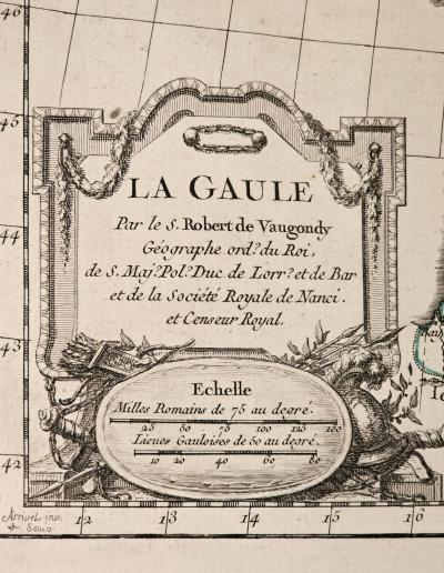 Map of France circa 1750