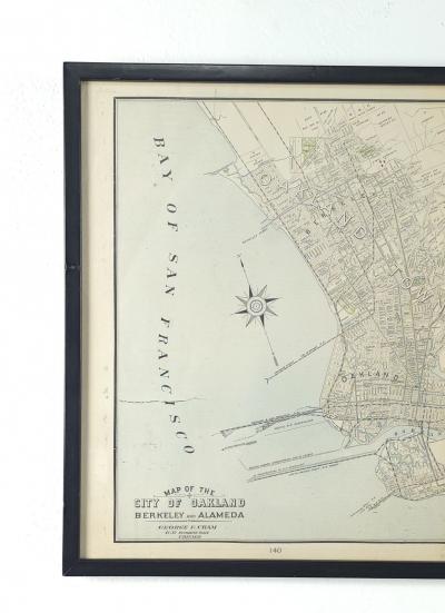 Map of Oakland Calif circa 1904