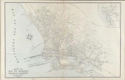 Map of Oakland Calif circa 1904