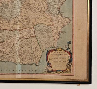 Map of Spain circa 1800