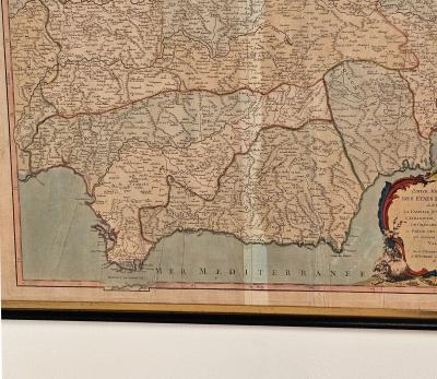 Map of Spain circa 1800