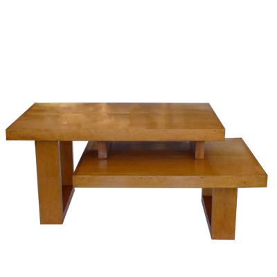 Maple Architectural Two Tier Coffee Table